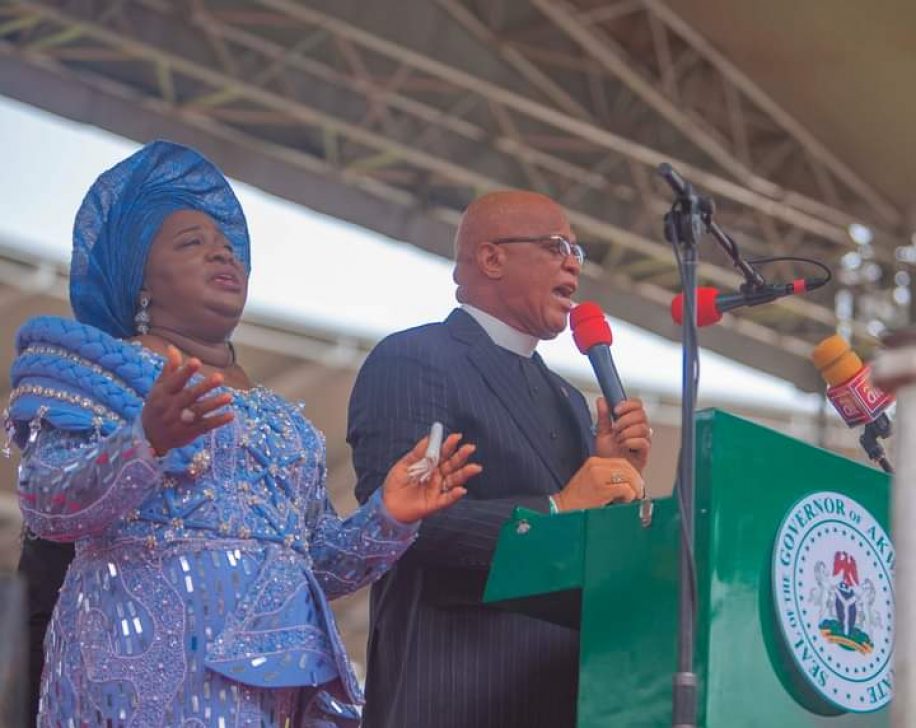 UMO ENO SWORN-IN AS GOVERNOR OF AKWA IBOM STATE